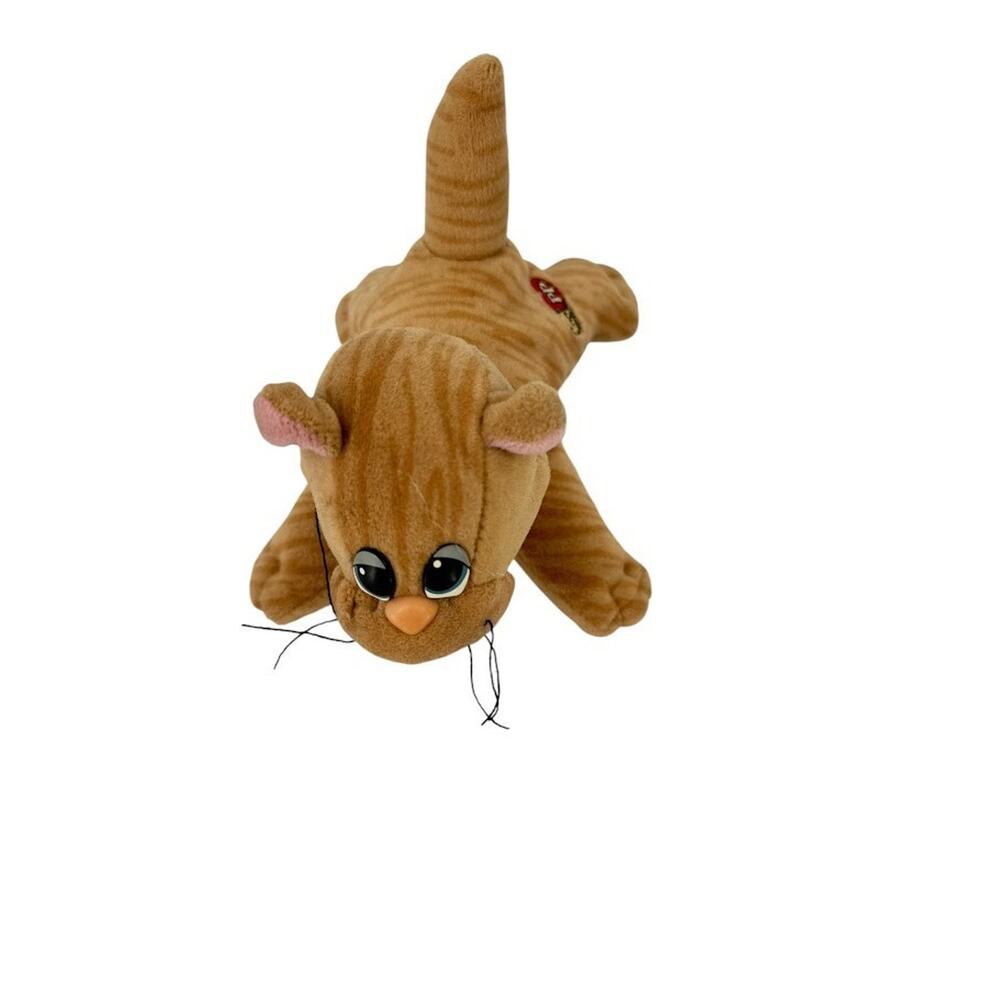 Vintage Tonka Plush Pound Puppies Purries Kitty Cat Orange Tabby 7" Stuffed‎ Toy